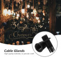 Electrical accessories. Electric light fitting. Plastic Wire lock cap M10.Tooth thread cable clip, wire grip for ceiling lamp. PVC cable gland. Cable lock 10 pic clear.