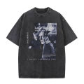 Limited Leon S Kennedy Graphic Tee Shirt 90s Resident Evil 4 Vintage Washed T-Shirt Y2k Men's Gothic Clothing Oversized T Shirts. 