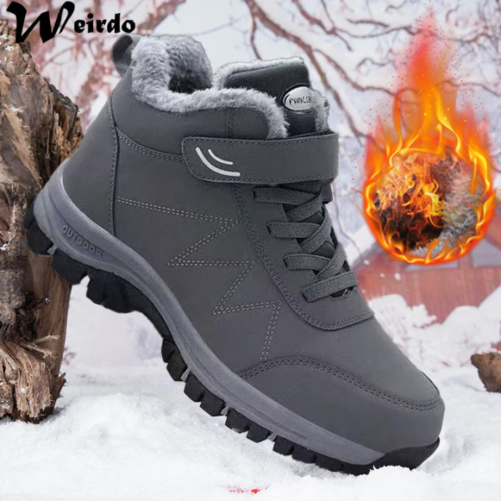 Waterproof Winter Best Winter Slip On Boots Mens Boots Men'S Slip