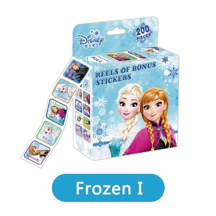 Frozen Sticker Notebook 【Lejia】200Pcs/Box Disney Frozen Stickers Removable Princess Mickey ...