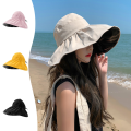 Summer Double-layer Fisherman Hat Women's Empty Top Sun Hat Outdoor UV Protection Foldable Sunshade Hat Sunscreen Sun Hat. 