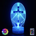 Jesus Led Night Light For Church Decoration Lights Blessed Virgin Mary Lamp USB Battery Powered Room Table Lamp Christian Gift.