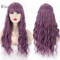 VDFD Ginger Orange Wig Long Curly Cosplay Good Wig Big Wave Party Fake Hair Chemical Wigs with Curly Hair.