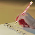Pink Cherry Blossom Pen Rose Flower Pen Metal Ballpoint Pen Cute Rotary Ball Pens Business Signature Pens Office School Writing Supplies.