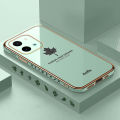 New Phone Case For Vivo Y28 Cover Screen Dustproof and Anti Drop Maple Leaf Shape For Vivo Y28 4G Case. 