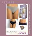 6pcs/ set soft cotton triange shape panty for Ladies.