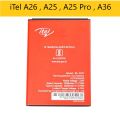 Mobile Battery For iTel A26 , A25 , A25 Pro , A36, Battery BL-29CI. 
