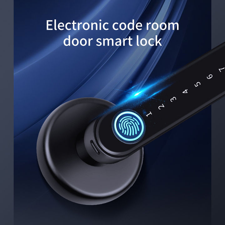 New Super Security Fingerprint Door Lock Smart Keyless Entry Biometric ...
