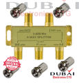 4 Way Cable signal 5-2450MHZ Splitter 1 set.