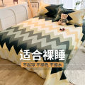 CF89 Bed Sheet Single Piece Single Student Dormitory Brushed Quilt Single Pillow Cover Three Piece Double Bed Summer One. 