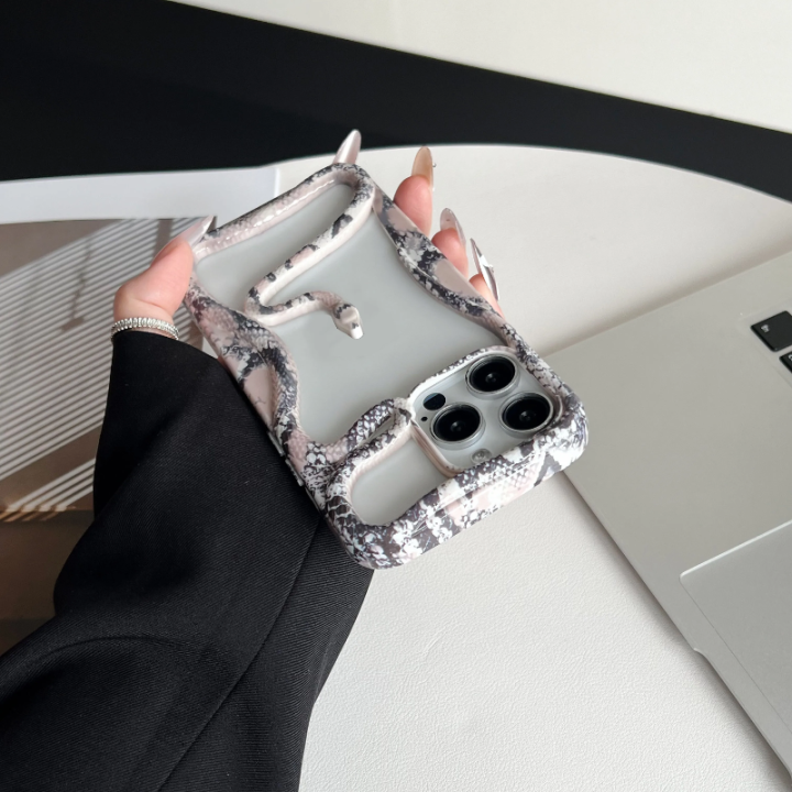 HODON%20Luxury%203D%20Hollow%20Snake%20Water%20Sticker%20Python%20Case%20For%20iPhone%2016%2015%2014%20Plus%2013%2012%2011%20Pro%20Max%20Cases%20Soft%20Heat%20Dissipate%20Shockproof%20Cover%20-%20Image%204
