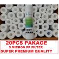 5 MICRON PP Sediment Filter - 20 PCS  TOP KLEAN PREMIUM. 
