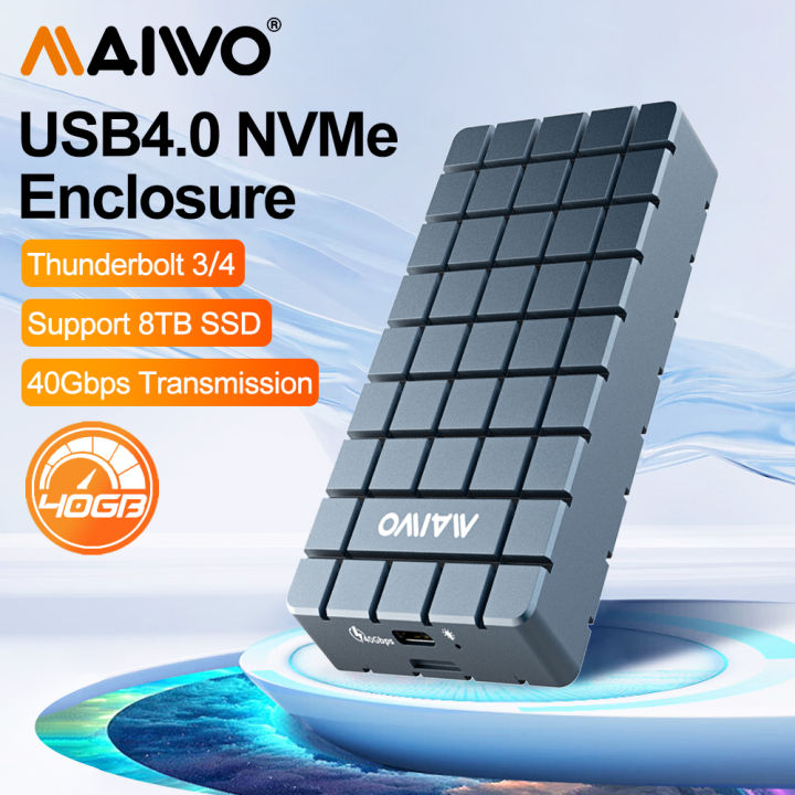 MAIWO USB 40Gbps NVMe SSD Enclosure Compatible M2 To Type