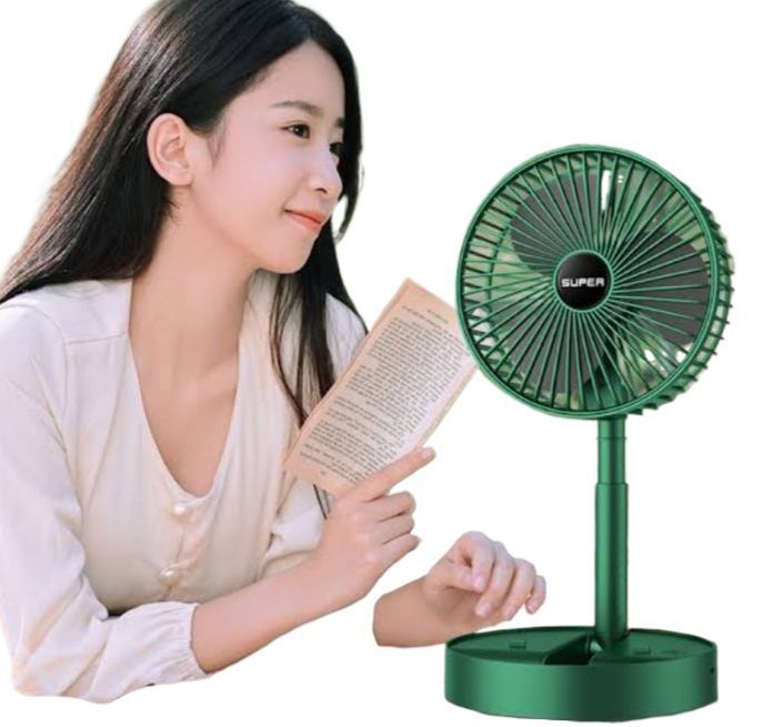 Study Fan Study charge fan folding height adjustable speed fan China Rechargeable ...