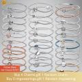 Volayer 925 Sterling Silver Bracelets Butterfly Clasp T-bar Heart Moments Beads Pavé Snake Chain Bracelets Friendship Bangles.