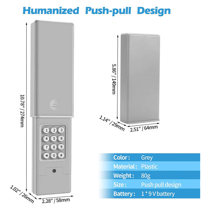 XHHDQES%20Universal%20Garage%20Door%20Opener%20Keypad%20Wireless%20Keyless%20Access%20Keyboard,%20Works%20with%20Chamberlain,%20LiftMaster,%20Craftsman%20-%20Image%206