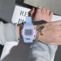 【Hengli jewelry story】Unicorn Square Dopamine Watch for Men and Women Couples Same Style Party Simple Fashion Sports Electronic Watch. 