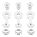 3Pack Replacement Drain Plug for Coolers, 1 Inch Shaft, Includes Gasket and Drain Cap. 