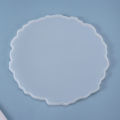 New Epoxy Resin Tray Mold Coaster Silicone Mold Trays Tea Fruit Lace Round Ornament Table Decorative Trays Mold for Handicrafts.
