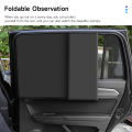 Car Curtain Side Window Sunshade Cover Magnetic Install. 