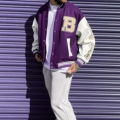 Men Varsity Bomber Jacket Harajuku Korea Bone Letter Patchwork Hip Hop Streetwear Single Bbreasted Baseball Coats Unisex College. 