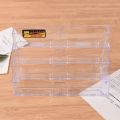 1Pc Acrylic Plastic Transparent Desktop Business Card Holder 8 Grids Clear Table Desk Shelf Storage Box Display Stand.