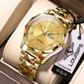 Louis Vance Swiss brand new men's quartz watch waterproof luminous calendar Korean luxury watch Tiktok.