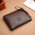 Men's Handbag Soft Authentic Leather Tactile Feel Large Capacity Clutch Casual Clutch Men's Wallet Envelope Package Fashion.