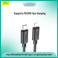 Hoco X88 Gratified PD 20W Fast Charging Type C to Lightning Data Cable. 