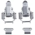 2x Toolbox Draw Compression Spring Toggle Latch Catch Clamp Silver. 