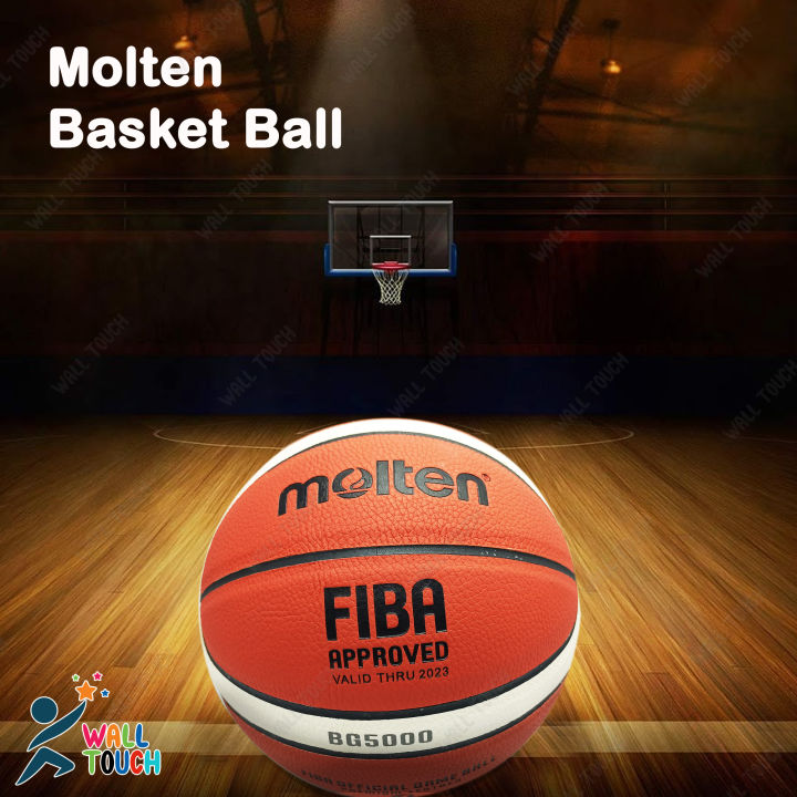 MOLTEN FIBA Indoor/Outdoor Basketball - Official Size 7, Made in Thailand