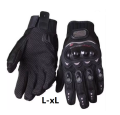 New pro Biker full finger  hand gloves or motorcycle riding  gloves for men -Black. 