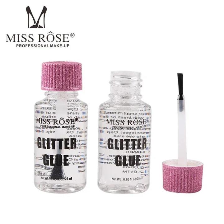 Miss Rose Makeup Face Body Fix Gel Loose Eyeshadow Primer Glue For Glitter Eye Shadow io 0.85oz/25ml