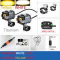 Future Eye F150 Motorcycle Wired Switch Bicolor Spotlight Assist Fog Lamp Ultra Bright Suitable for Offroad Motorcycle ADV 60W.