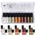 Makeup Set Liquid Glitter Eyeliner Metallic Shimmer Glitter Eyeshadow Long Lasting Waterproof Shimmer Eyeliner 10pcs.