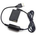 DR-E12 DC Coupler LP-E12 Battery+ACK-E12 USB Cable Power Bank Charger Adapter For Canon EOS M M2 M10 M50 M100 M200 Camera. 