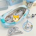 New Sanrio Hello Kitty Pencil Pouch Large Capacity Pen Case Pink Kt Cat Cosmetic Bag Girls Student Supplies Stationery Gifts.