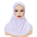 Stretch Turban Cap Hijab Islamic Full Cover Underscarf Bonnet Ready to Wear Snap Fastener Instant Hijab for Muslim Women. 