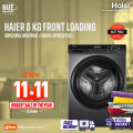Haier 8 KG Front Loading Washing Machine (HW80-BP12929S6) Free Installation 🚚 Free Delivery  💳 0% EMI Available, Official Warranty by Haier. 