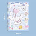 Kawaii Lil' Kuromi coil notebook A5 Notebook exercise book Girls cute stationery cinnamon learning stationery notepad diary. 