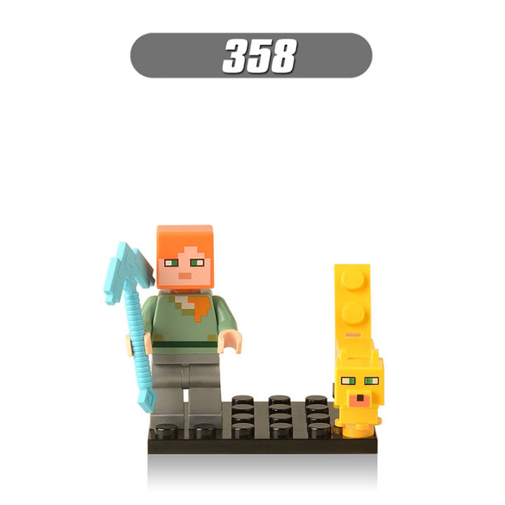8pcs/set%20Minecraft%20Figures%20Building%20Steve%20Alex%20Wither%20skeleton%20Zombie%20Blocks%20Bricks%20For%20Children%20Gift%20Toys%20X0127%20-%20Image%206