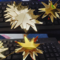 3D Star & Butterfly Garland – Cardboard Hanging Decorative Banner for Birthday, Baby Shower, Wedding & Home Ceiling Décor (Pack of 9 Sets). 