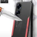 For Honor X5 Plus Phone Case Aluminum Metal Matte Cover Soft Silicone Frame Camera Protection Cover for Honor X5 Plus Back Cover.