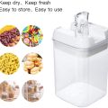 Kitchen Food Storage Containers Set, Kitchen Pantry Organization and Storage with Easy Lock Lids, 5 Pcs. 