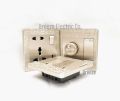 Wener Gang Switch Standard Value Pack: 4 Gang+ Fan Dimmer+13A 5 pin Multi Socket+3 gang Plastic Back Cover..
