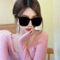 2024GN Spicy Girl Female Korean Version, Internet Celebration, Same Fashion Street Shooting Sunglasses, Big Face, Slimming Trend. 