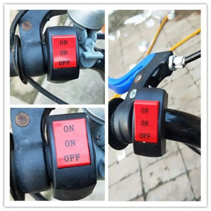 Nifty Niche - Connector Push Button Switch Handlebar Headlight Fog Spot Light Controller Switch - Motors - Modern and Trendy