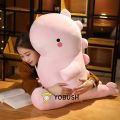 22~60cm Soft Dinosaur Plush Toy PP Cotton Stuffed Blue Pink Lovely Dino Comforting Plushie for Baby Kids. 