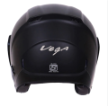 Vega Lark ISI Certified Glossy Open Face Helmet for Men and Women with Long Clear Visor. 