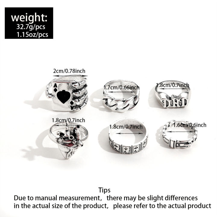 Exaggerated%20Punk%20Dark%20Skull%20Heart%20Snake%20Men%20Ring%20Set%20Vintage%20Spades%20A%20Drop%20Oil%20Owl%20Butterfly%20Silver%20Open%20Adjustable%20Ring%20-%20Image%206